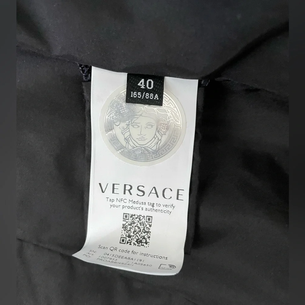 RARE Versace women gold Medusa barrocco puffer coat NWT